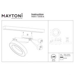Трековый светильник Maytoni TR044-1-12W3K-B Rim