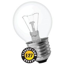 Лампа Navigator P45 E27 40W шар NI-C-40-230-E27-CL прозрачный