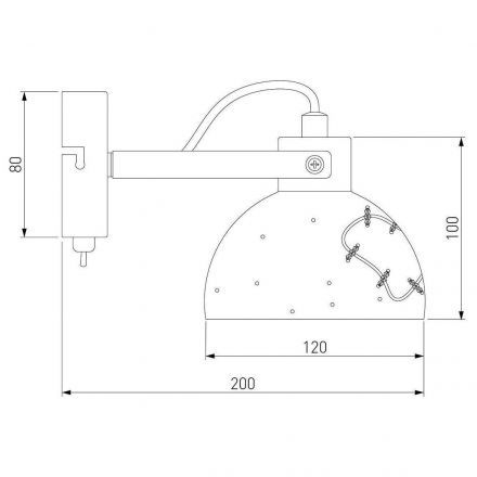 Настенный светильник Eurosvet 20069/1 черный