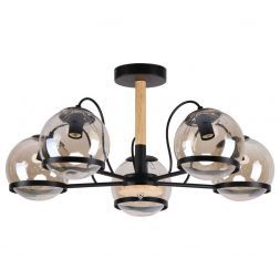 Потолочный светильник 40123/5BK+WD AMB ЭкономСвет