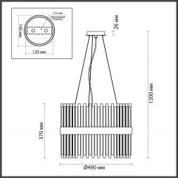 Подвесная люстра Odeon Light 4786/12A Viketa