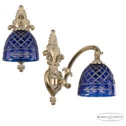 Бра 7209B14/1/175 GW P1 D Clear-Blue/H-1j Bohemia Ivele Crystal