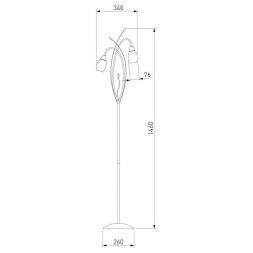 Торшер Eurosvet 22080/2F хром