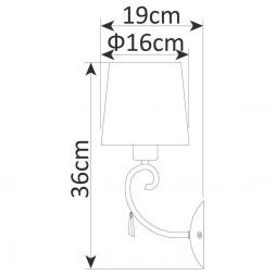 Бра Arte Lamp A9239AP-1BR