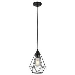 Светильник потолочный Linvel LV 9398/1 Бихам Черный Е27 60W D170 H800мм (LINVEL LV 9398/1 Черный)