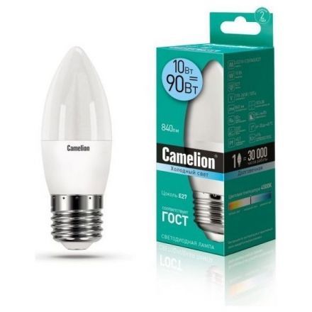Светодиодная лампа Camelion LED10-C35/845/E27