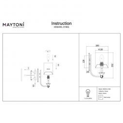 Бра Maytoni Vittoria H004WL-01BG