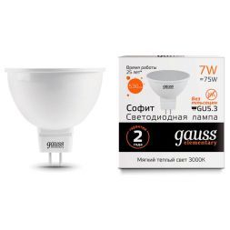 Лампа Gauss 13517 LED Elementary MR16 GU5.3 7W 3000K