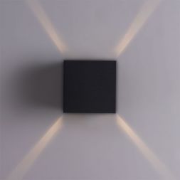 Уличный настенный светодиодный светильник Arte Lamp A1414AL-1BK