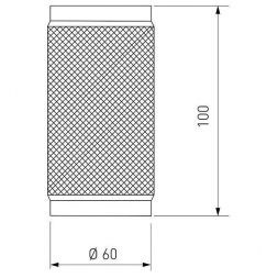 Накладной потолочный светильник Elektrostandard DLN109 GU10 серебро