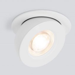 Встраиваемый точечный светодиодный светильник Pruno белый 8W 4200К 25080/LED Elektrostandard