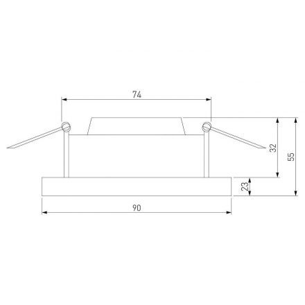 Встраиваемый точечный светодиодный светильник Pruno белый 8W 4200К 25080/LED Elektrostandard