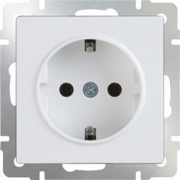 Розетка с з/к Werkel W1171001 белый (WL01-SKG-01-IP20)