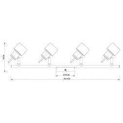 Светильник спот Arte Lamp A1906PL-4WH
