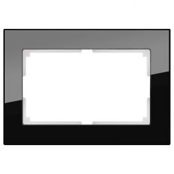 Рамка для двойной розетки Werkel W0081108 черный (WL01-Frame-01-DBL)