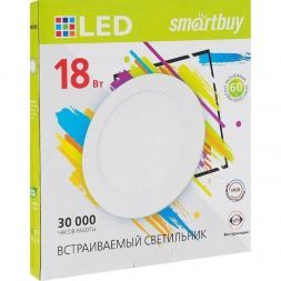 Встраиваемый светодиодный светильник 18W 4000K Smartbuy SBL-DL-18-4K