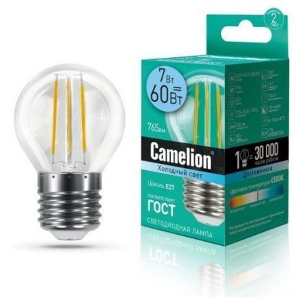 Светодиодная лампа Camelion LED7-G45-FL/845/E27