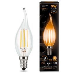 Лампа Gauss 104801109 LED Filament Candle tailed E14 9W 2700K