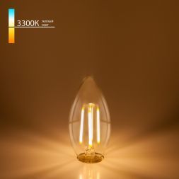 Филаментная светодиодная лампа Elektrostandard Свеча BLE1409 9W 3300K E14 (CW35 прозрачный)