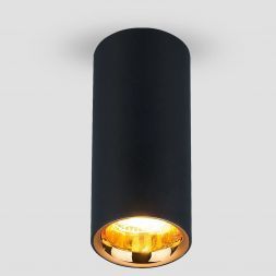 Светильник Elektrostandard DLR030 12W 4200K черный матовый/золото
