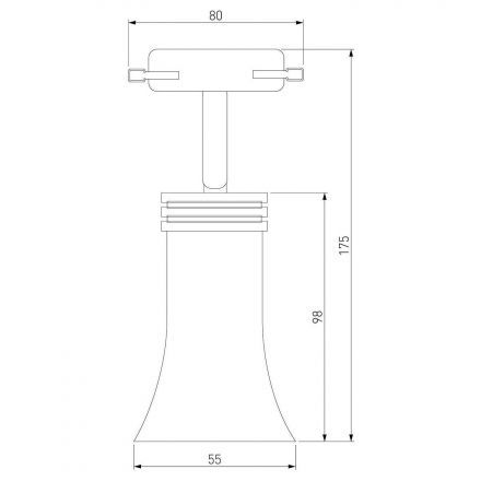 Трековый светильник для однофазного шинопровода Elektrostandard Vetro GU10 Черный (MRL 1001) однофазный