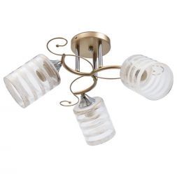 Люстра 12267/3CPGD+CR CL+WG ЭкономСвет