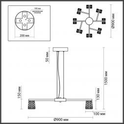 Подвесная люстра Odeon Light MIRAGE 5030/53L