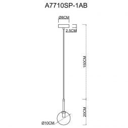 Подвесной светильник Arte Lamp A7710SP-1AB