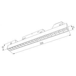 Трековый светильник Slim Magnetic SL03 18W 4200K черный Elektrostandard 85006/01