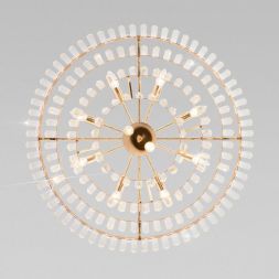 Подвесная люстра Eurosvet 10130/10 золото/прозрачный хрусталь Strotskis