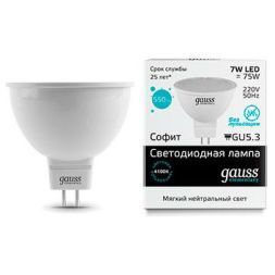 Лампа Gauss 13527 LED Elementary MR16 GU5.3 7W 4100K
