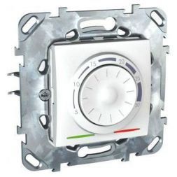 Термостат электронный 8А Schneider Electric Unica Бел (от +5 до +30С) MGU5.501.18ZD