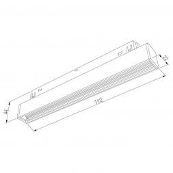 Трековый светильник Slim Magnetic WL01 6W 4200K черный Elektrostandard 85007/01