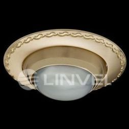 Светильник встраиваемый Linvel 125 R-39 E14 (SG/G) мат.зол/золото