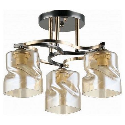 Люстра Linvel LV 9360/3 Акира Чёрный/золото Е27 40W