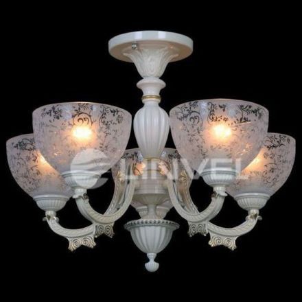 Люстра Linvel LV 8417/5 белое золото