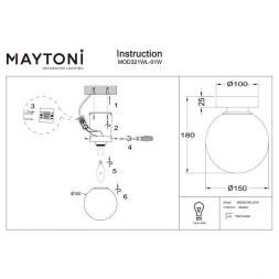 Бра Maytoni MOD321WL-01W Basic form