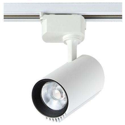 Трековый светильник однофазный Crystal Lux CLT 0.31 007 10W WH