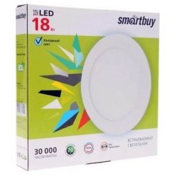 Встраиваемый светодиодный светильник 18W 6500K Smartbuy SBL-DL-18-65K