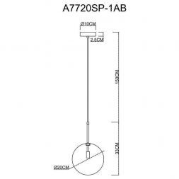 Подвесной светильник Arte Lamp A7720SP-1AB