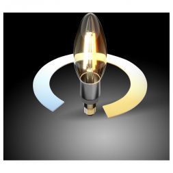 Умная филаментная светодиодная лампа C37 5W 3300К-6500К Е14 CCT+DIM Elektrostandard BLE1437
