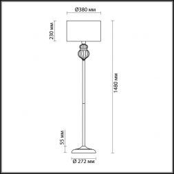 Торшер Odeon Light 4687/1F