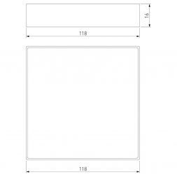 Накладной потолочный светодиодный светильник Elektrostandard DLS043 10W 4200K
