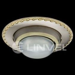 Светильник встраиваемый Linvel 125 R-50 E14 (NM/G) титан/золото