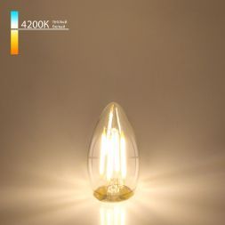 Филаментная светодиодная лампа Elektrostandard Свеча BLE2706 F 9W 4200K E27 (C35 прозрачный)
