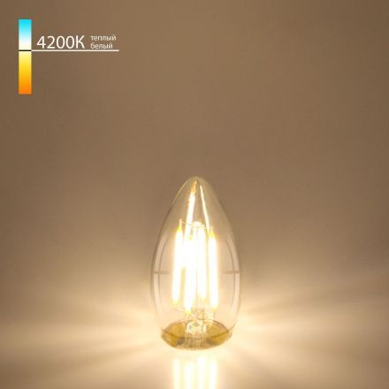 Филаментная светодиодная лампа Elektrostandard Свеча BLE2706 F 9W 4200K E27 (C35 прозрачный)