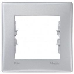 Рамка 1-я Schneider Electric Sedna Алюминий IP44