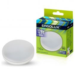 Светодиодная лампа Ergolux LED-GX53-12W-GX53-6K