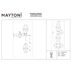 Бра Maytoni MOD325WL-02G Coctail time