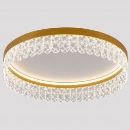 Светильник потолочный Linvel MS 1128 112W Золото 3000-6000К диммируемый с ПДУ 7056Lm D500 H110